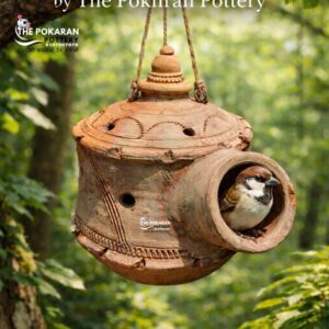 Terracotta Bird House (Set of 2) – Handmade Clay Nest
Made by The Pokaran Pottery