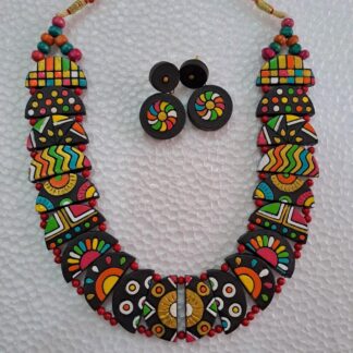 Terracotta Jewelry Set – Handcrafted Elegance  TPP 18
By The Pokaran Pottery