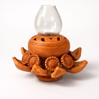Premium Lotus Clay Akhand Jyot Lamp