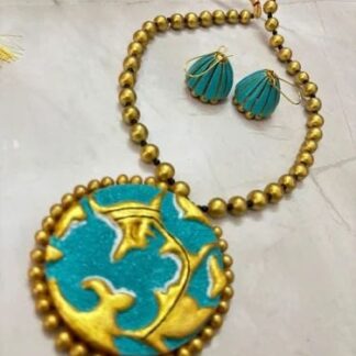 Terracotta Jewelry Set – Handcrafted Elegance  TPP 33
By The Pokaran Pottery