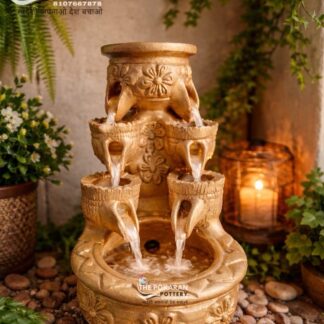 Golden Handmade Electric Clay Water Fountain
By The Pokaran Pottery