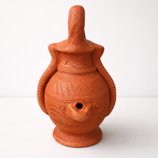 Magical Clay Lamp (Lantern Style) – Handmade Terracotta Oil Lamp