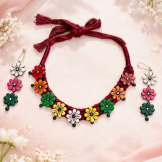 Terracotta Jewelry Set – Handcrafted Elegance  TPP 36
By The Pokaran Pottery