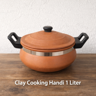 Natural Terracotta Cooking Handi – 1L