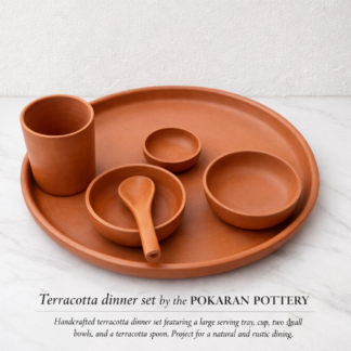 Terracotta Dinner Set (set of 2 )– By The Pokaran Pottery