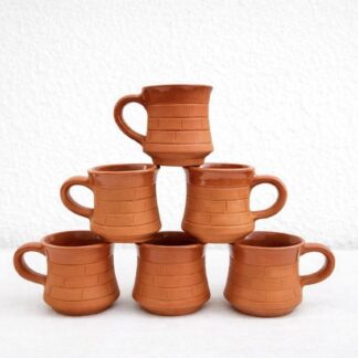 Red Glazed Terracotta Tea Cups – Set of 6
By THE POKARAN POTTERY