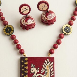 Terracotta Jewelry Set – Handcrafted Elegance TPP 8