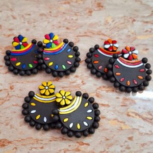 Handcrafted Terracotta Earrings (Set of 2 Pcs) TP 2
By The Pokaran Pottery