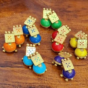 Handcrafted Terracotta Earrings (Set of 2 Pcs)  TP 8
By The Pokaran Pottery