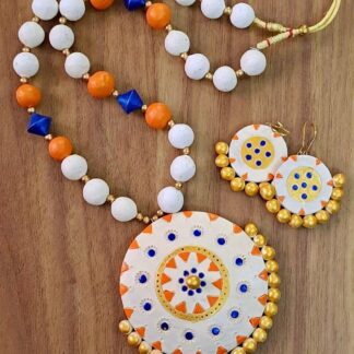 Terracotta Jewelry Set – Handcrafted Elegance  TPP 25
By The Pokaran Pottery