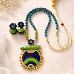 Terracotta Jewelry Set – Handcrafted Elegance  TPP 32
By The Pokaran Pottery
