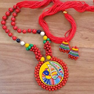 Terracotta Jewelry Set – Handcrafted Elegance  TPP 34
By The Pokaran Pottery