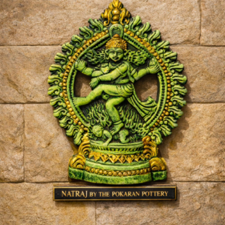 Handmade Clay Nataraja Wall Art – Waterproof Handcrafted Decor | By The Pokaran Pottery