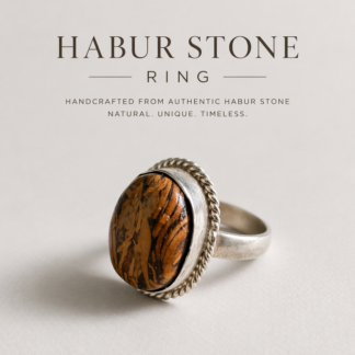 Habur Stone Ring by THE POKARAN POTTERY
