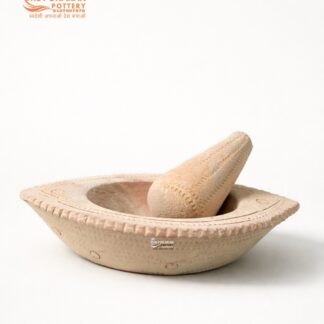 Mitti ki Kharal (Mortar & Pestle) – By The Pokaran Pottery