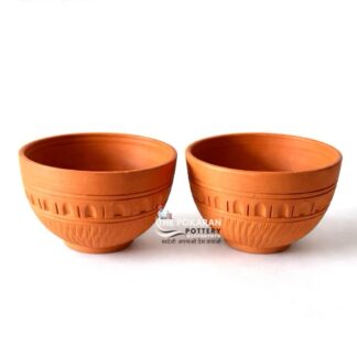Clay Soup Bowl Set (Set of 2) – By THE POKARAN POTTERY